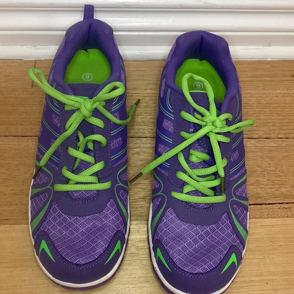 Crane - Purple and Green Lightweight Sneakers - Size 9 - Picture 2 of 7